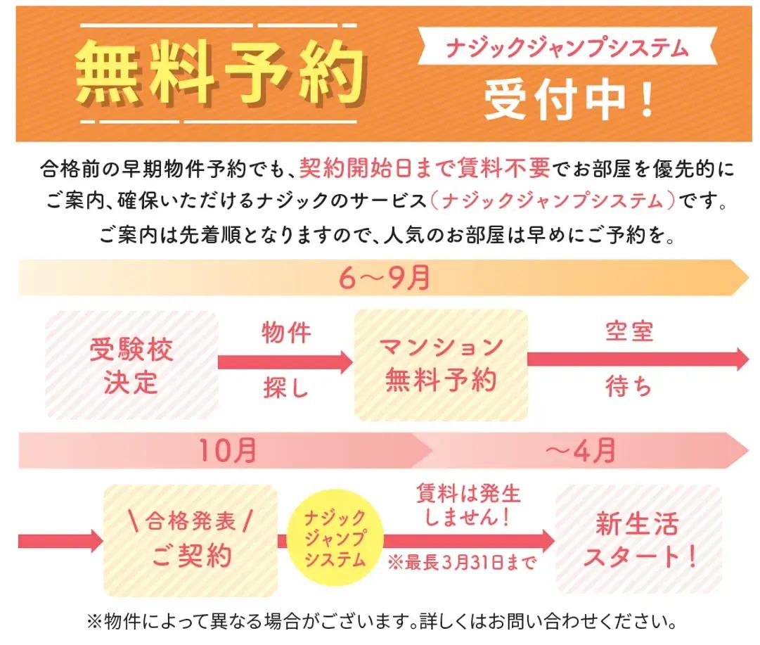 無料予約のご案内