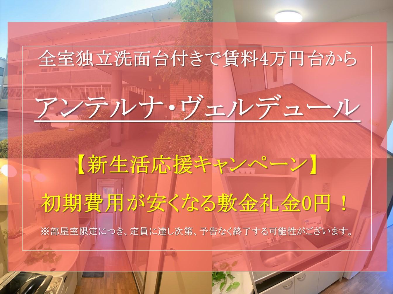 【アンテルナ・ヴェルデュール】お得な新生活応援キャンペーンのご紹介！(12月申込者様限定)