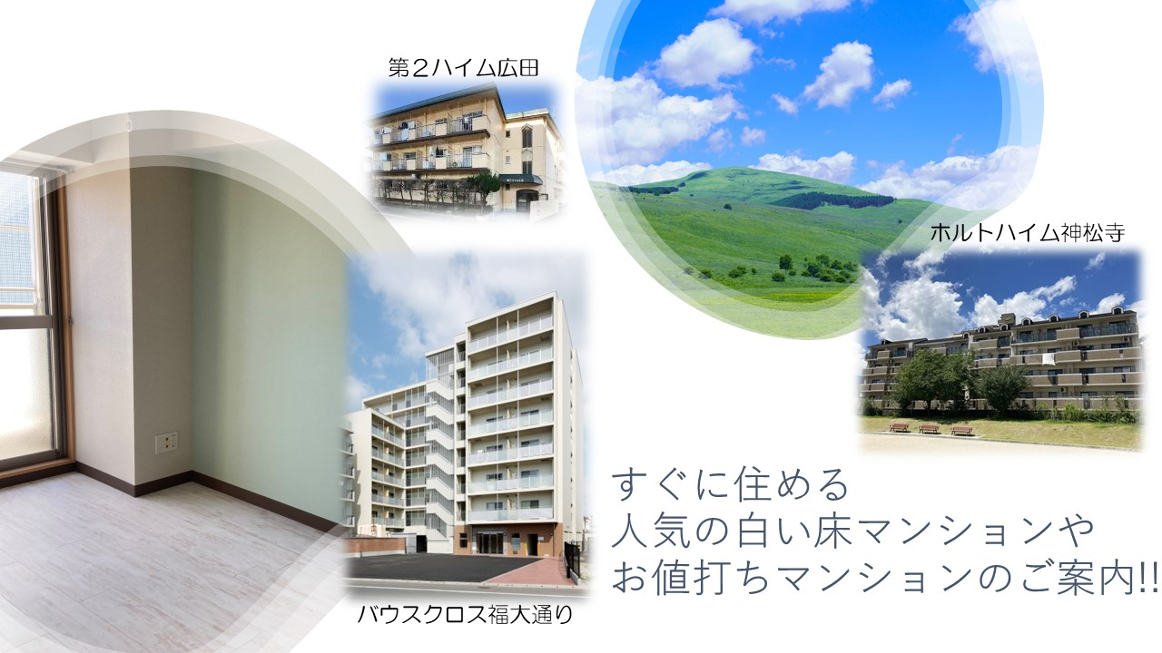 すぐに住めるマンションのご案内