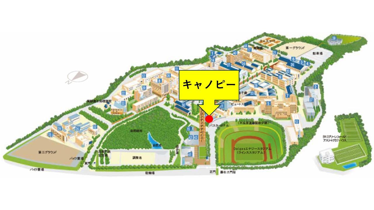 キャノピー場所