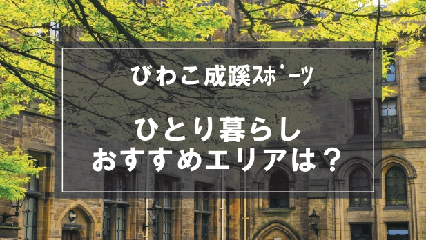 「びわこ成蹊ｽﾎﾟｰﾂ生の学生向け一人暮らしのおすすめエリア」の記事メイン画像