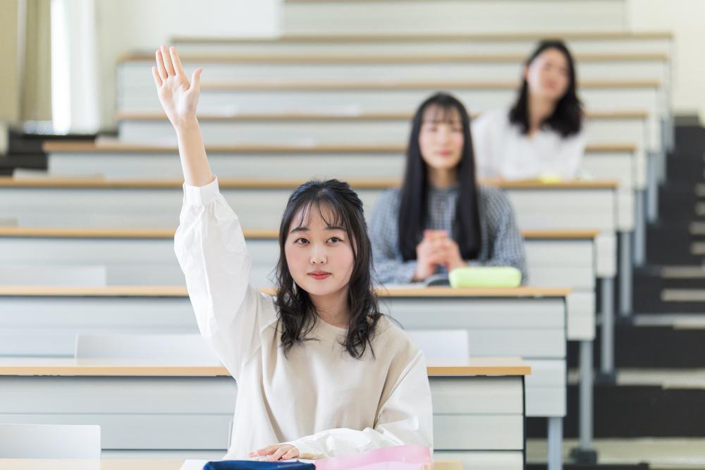 講義中の学生